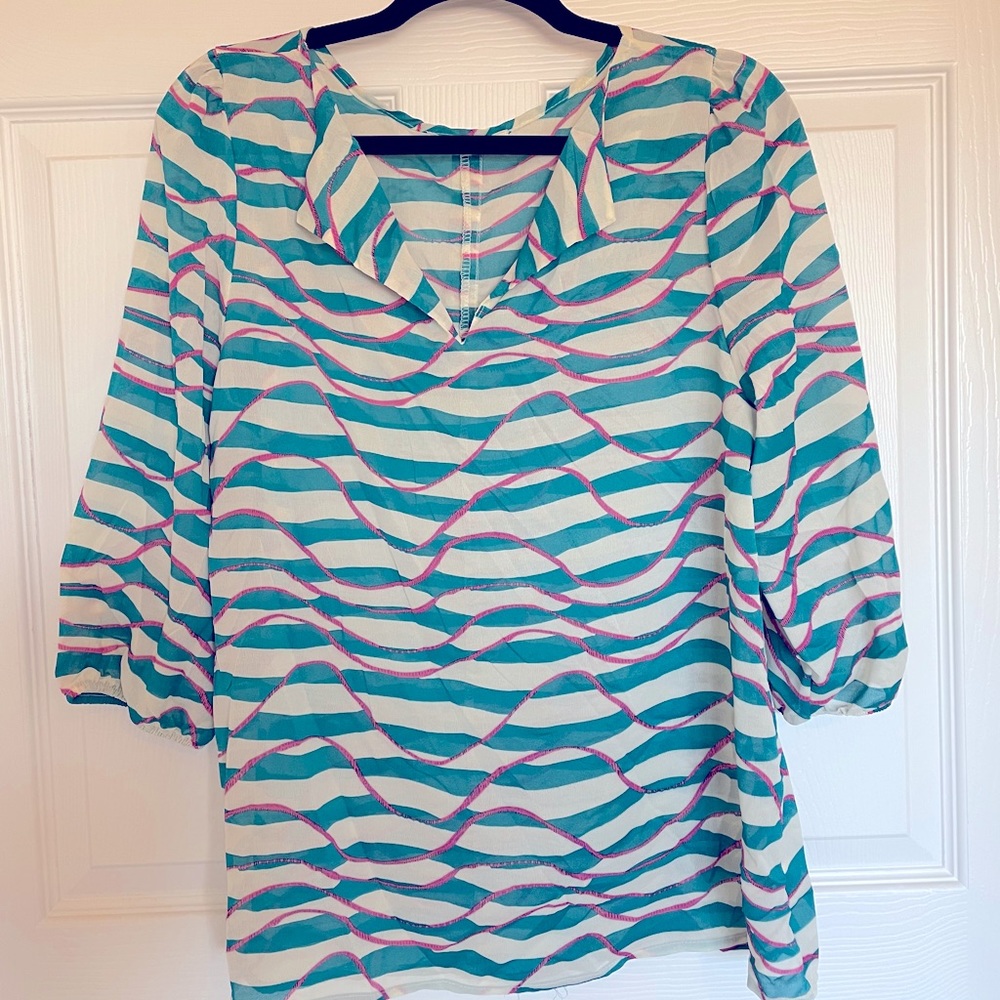 Breezy Button-Back Blouse